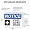 Signmission First Aid Kit Inside Sign With Symbol, 24 in W x Rectangle, Vinyl Decal OS-2PACK-NS-D-1824-L-12740 - alternate 5